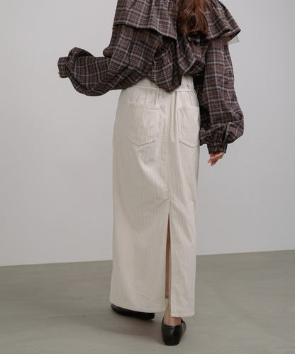 コーデュロイＩラインスカート