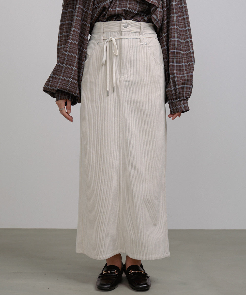 コーデュロイＩラインスカート