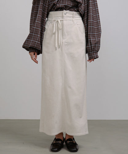 コーデュロイＩラインスカート