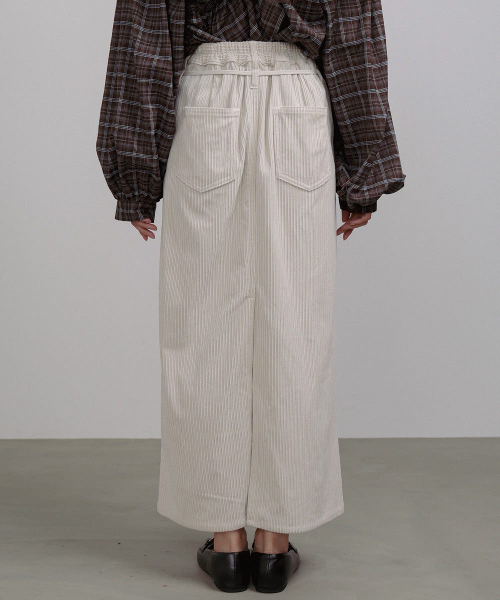 コーデュロイＩラインスカート