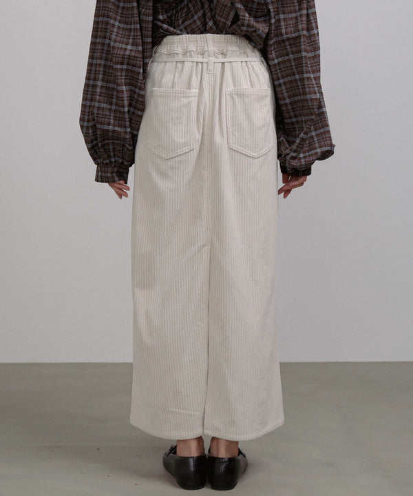 コーデュロイＩラインスカート