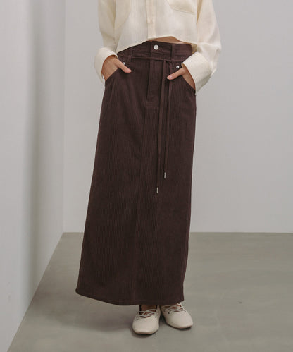 コーデュロイＩラインスカート