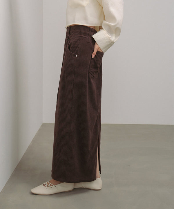 コーデュロイＩラインスカート