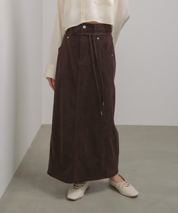 コーデュロイＩラインスカート