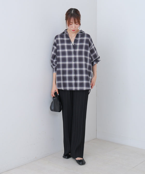 【M・Lサイズ展開】ランダムプリーツパンツ