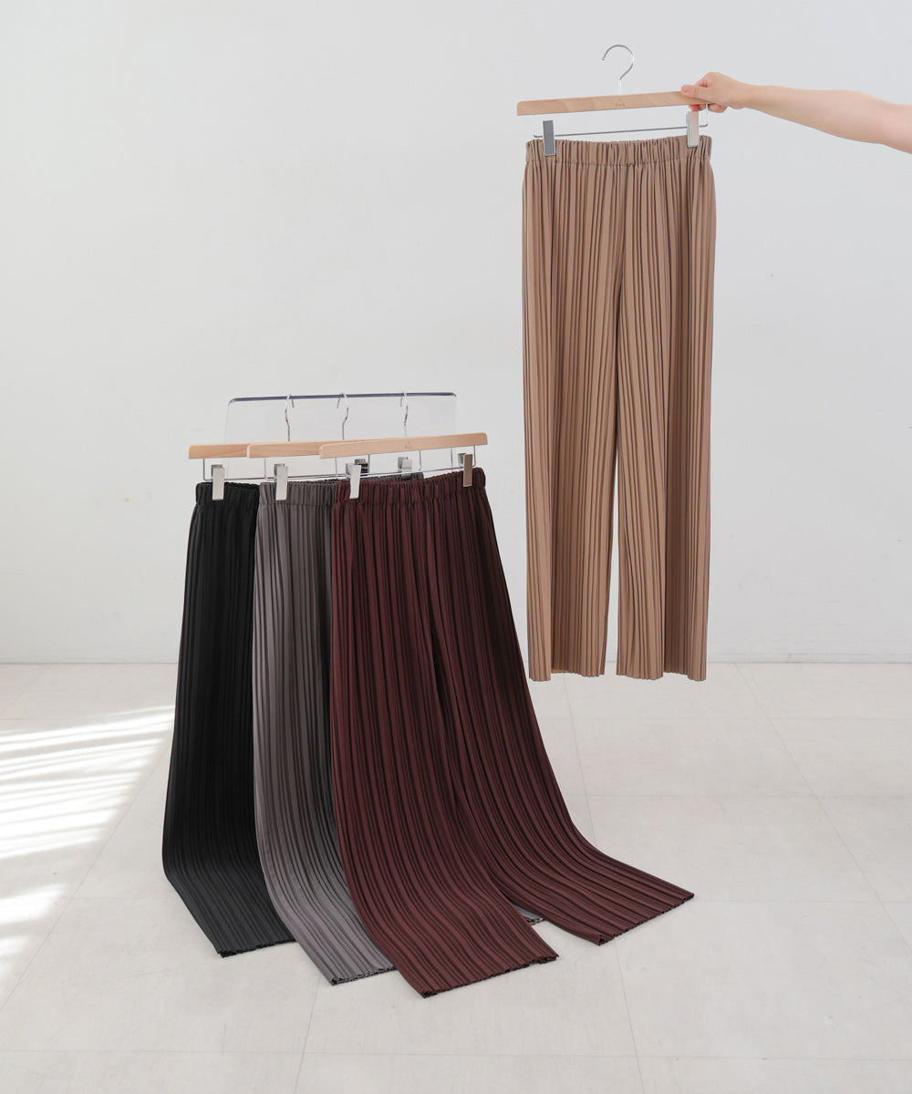 【M・Lサイズ展開】ランダムプリーツパンツ
