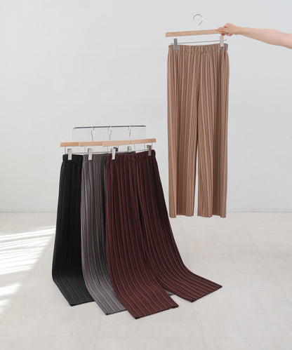 【M・Lサイズ展開】ランダムプリーツパンツ