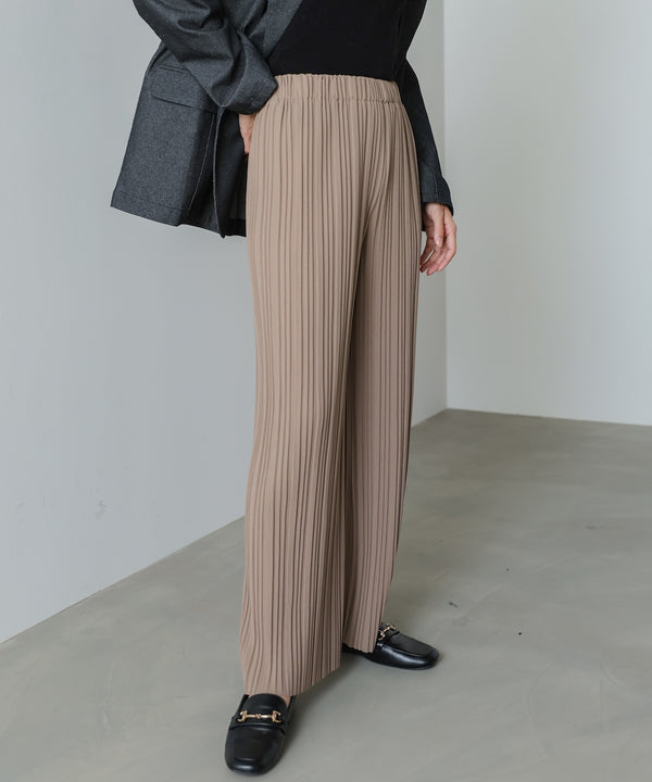 【M・Lサイズ展開】ランダムプリーツパンツ