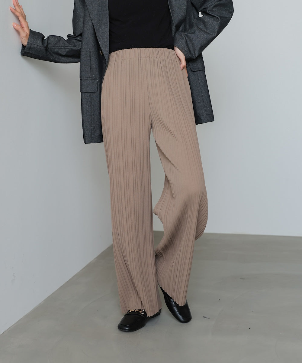 【M・Lサイズ展開】ランダムプリーツパンツ