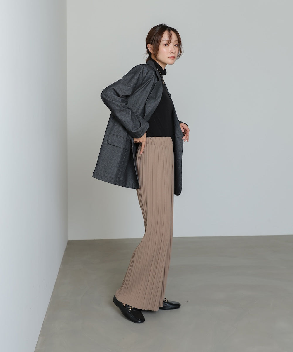 【M・Lサイズ展開】ランダムプリーツパンツ