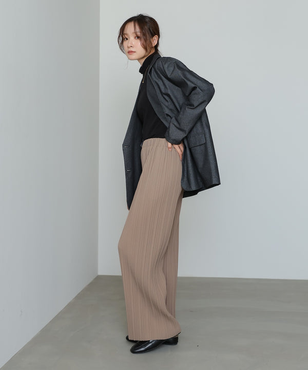 【M・Lサイズ展開】ランダムプリーツパンツ