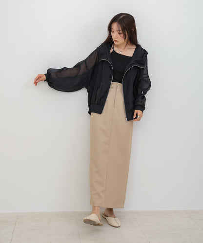 【NEW】フード付きシアーパーカー