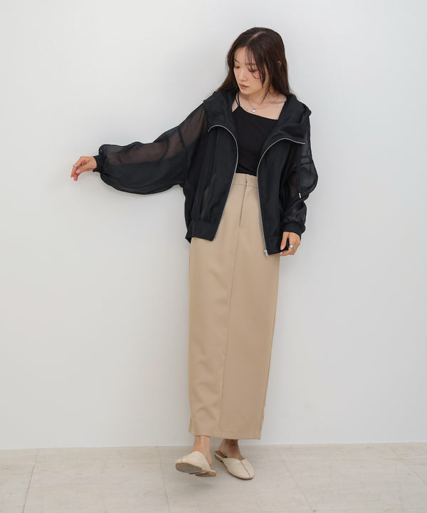 【NEW】フード付きシアーパーカー