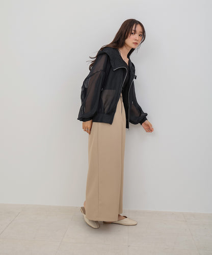 【NEW】フード付きシアーパーカー