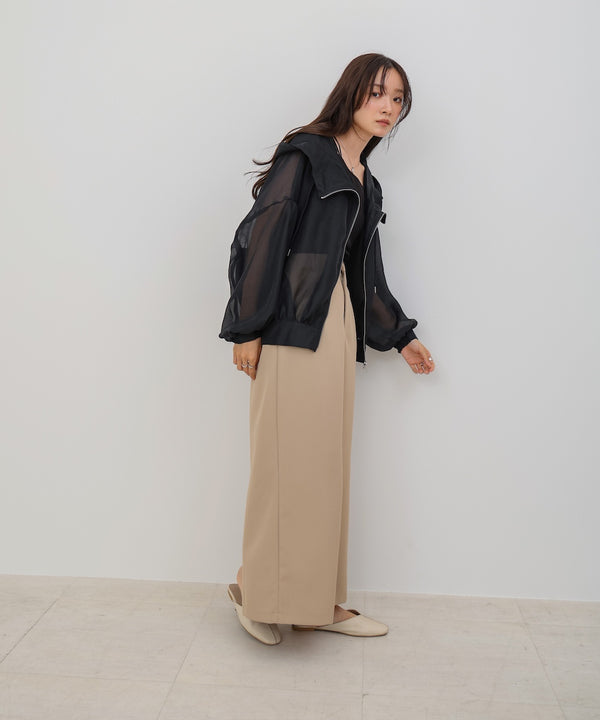 【NEW】フード付きシアーパーカー