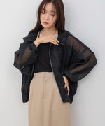 【NEW】フード付きシアーパーカー