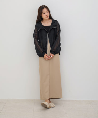 【NEW】フード付きシアーパーカー