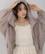 【NEW】フード付きシアーパーカー