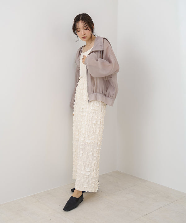 【NEW】フード付きシアーパーカー