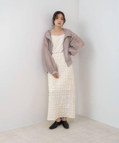 【NEW】フード付きシアーパーカー