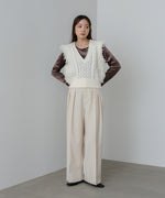 フリンジバルキーニットベスト