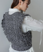 フリンジバルキーニットベスト