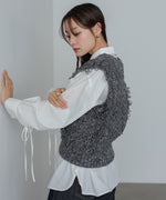 フリンジバルキーニットベスト