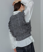 フリンジバルキーニットベスト