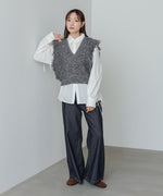 フリンジバルキーニットベスト