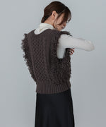 フリンジバルキーニットベスト