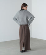 起毛フリルカラーホックカーディガン