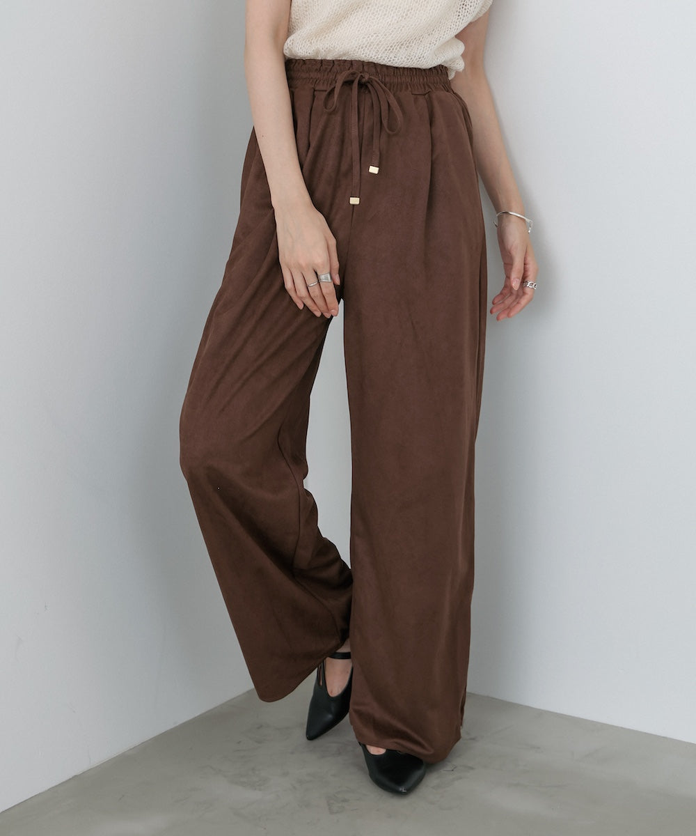 スエードライクイージーパンツ