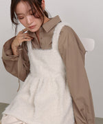 ブークレーシャギー ペプラムキャミソール