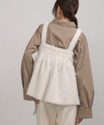 ブークレーシャギー ペプラムキャミソール