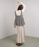 ブークレーシャギー ペプラムキャミソール