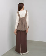 ブークレーシャギー ペプラムキャミソール