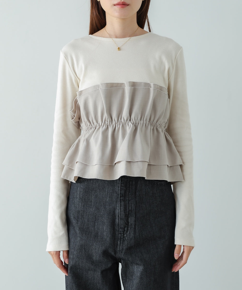 ビスチェ風レイヤードロンＴ