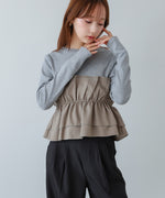 ビスチェ風レイヤードロンＴ