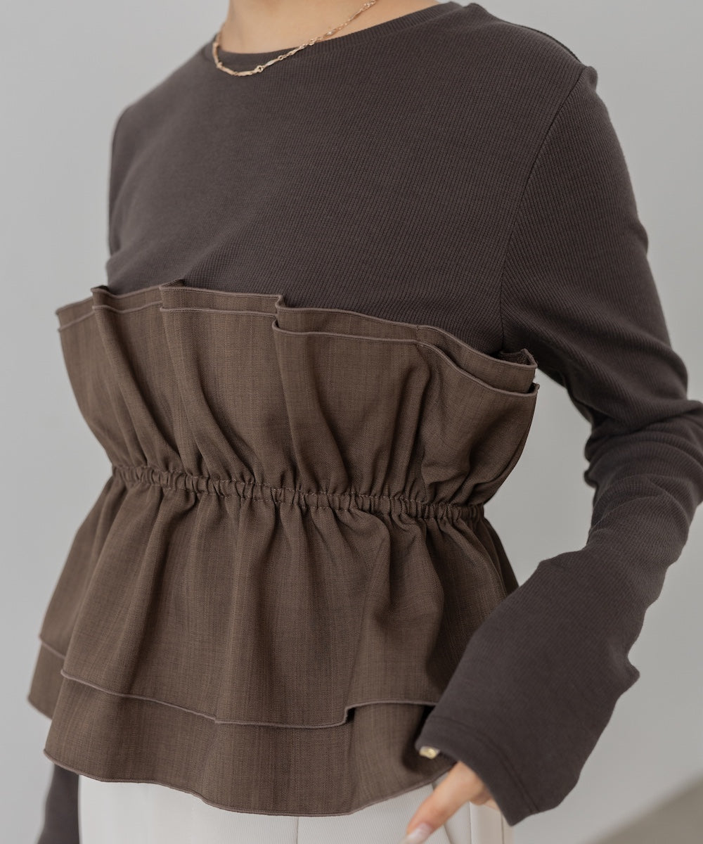 ビスチェ風レイヤードロンＴ