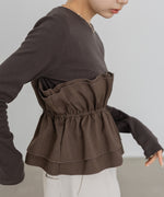 ビスチェ風レイヤードロンＴ