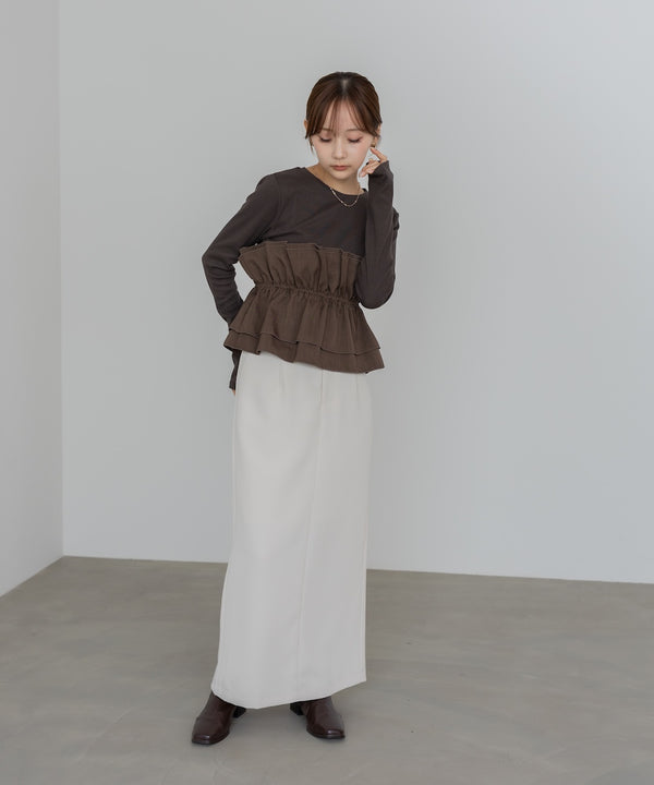 ビスチェ風レイヤードロンＴ