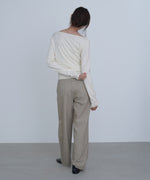 クロスドレープニットプルオーバー