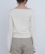 クロスドレープニットプルオーバー