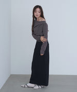 クロスドレープニットプルオーバー