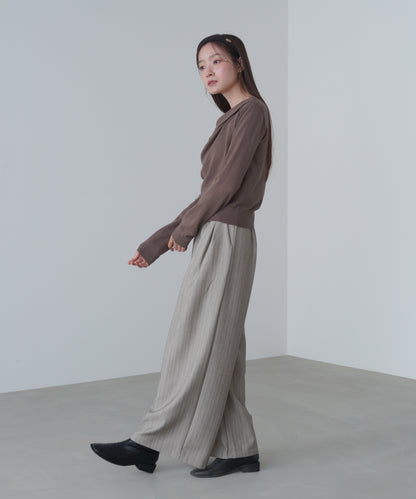 クロスドレープニットプルオーバー