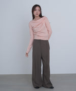 クロスドレープニットプルオーバー