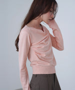 クロスドレープニットプルオーバー