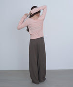 クロスドレープニットプルオーバー