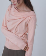 クロスドレープニットプルオーバー