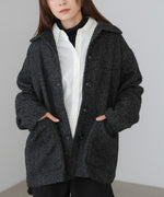 ヘリンボーンツイードカバーオールジャケット